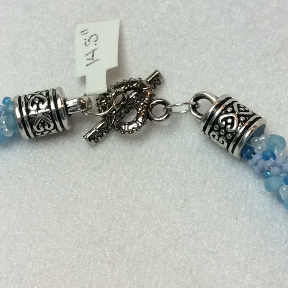 FINAL SALE PRICE OOAK Lia Rosa Designs Blue Choker - Picture 2 of 5